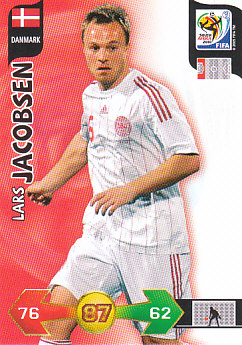 Lars Jacobsen Denmark Panini 2010 World Cup #77